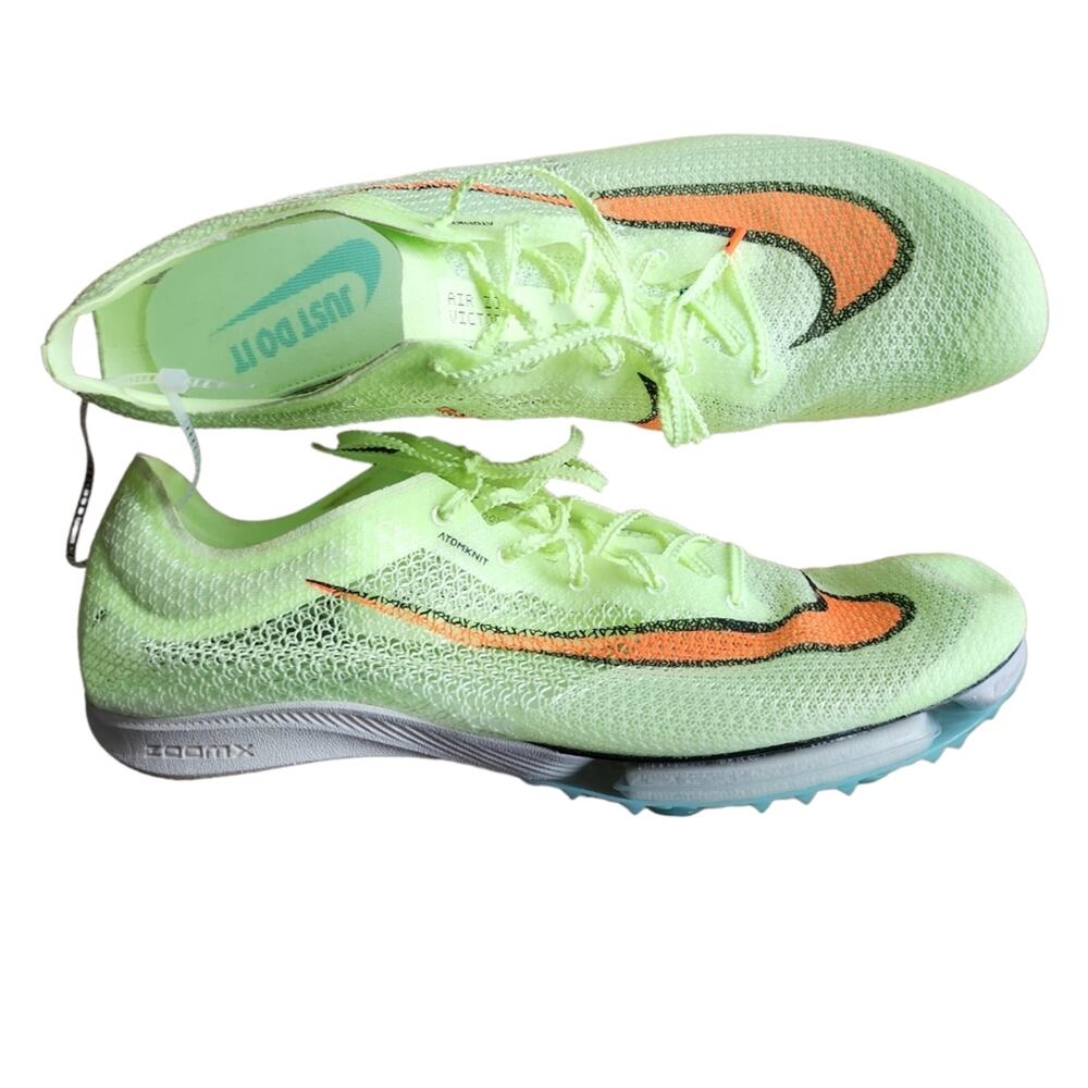 Nike Air Zoom Victory Barely Volt Track Spikes Orange Men's Size 15 NWOT/B